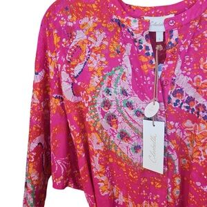 NWT Cleobella Brand 100% ORGANIC Cotton Kaftan dress  (tagged S)‎ M cotton liner